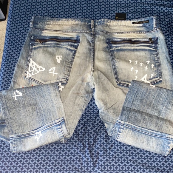 Size 44 Rockstar Brand Bowie Jeans. Only worn once almost new very nice jeans!!! - Picture 4 of 4